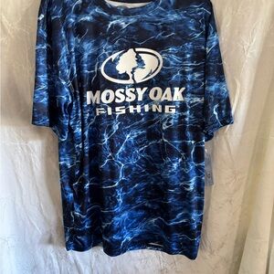 Mossy Oak Men's Ocean Blue Short Sleeve Tee